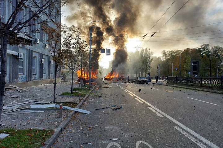 Rakétatámadás érte Kijevet