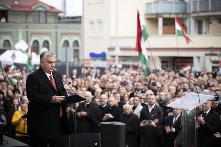 Fotó: MTI/Miniszterelnöki Sajtóiroda/Benko Vivien Orbán Viktor: Magyarországot kell megvédeni, itt kell boldogulni