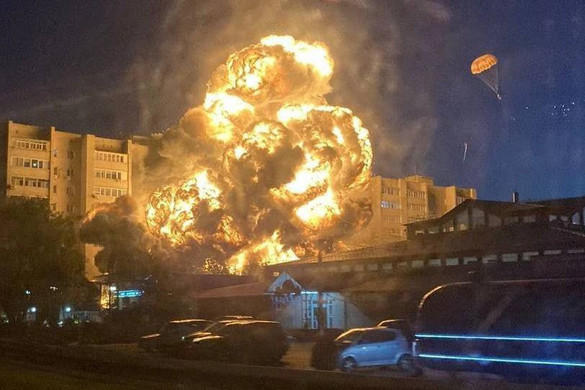 Lakott területre zuhant egy orosz harci repülőgép Oroszországban