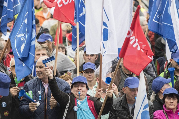 Kormányellenes tüntetés volt Prágában