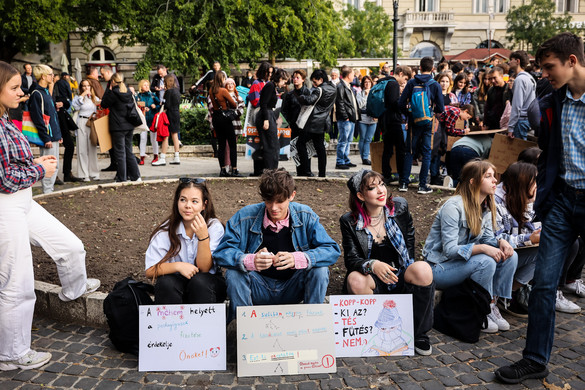 Tüntetés Budapesten