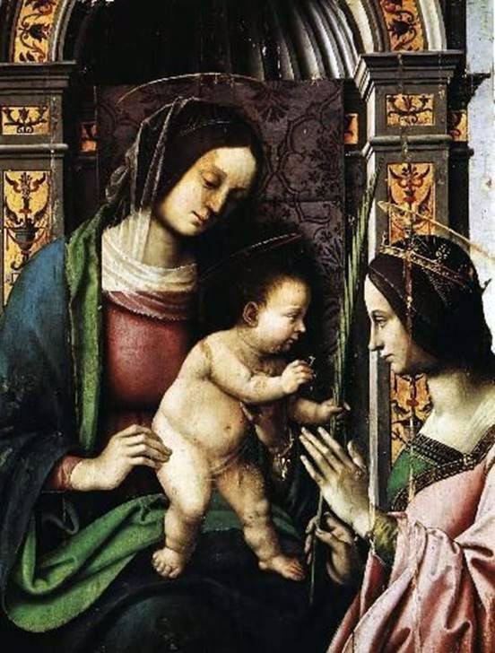 Az Alexandriai Szent Katalin eljegyzése - Giovanni Battista Bertucci