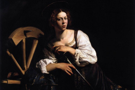 Alaexandriai Szent Katalin Caravaggio festményén