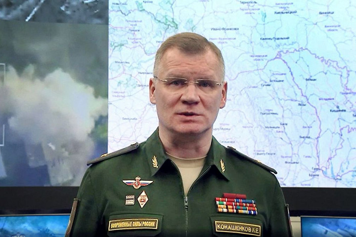 Ukrán lőszerraktárakra mért rakétacsapásoktól számolt be az orosz katonai szóvivő