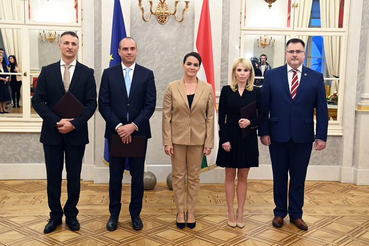Fotó: MTI/Máthé Zoltán Novák Katalin kinevezte az Integritás Hatóság vezetőit
