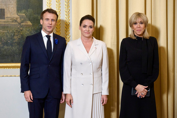 A francia elnökkel találkozott a magyar köztársasági elnök