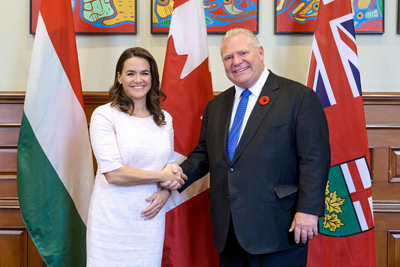 Novák Katalin köszönetet mondott Ontario tartomány miniszterelnökének