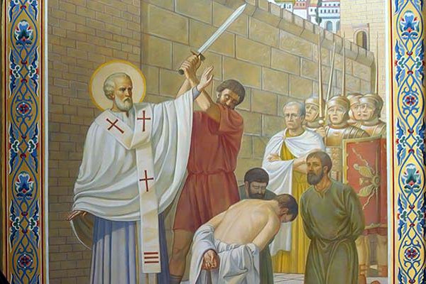 Szent Miklós megakadályozta a három ember kivégzését