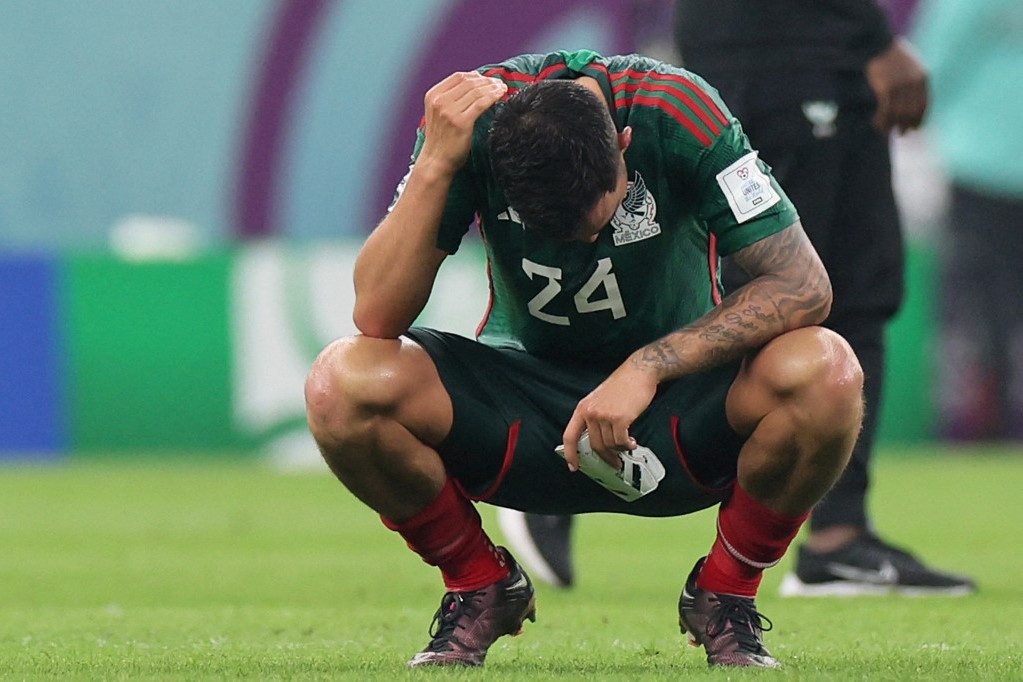 Fotó: AFP/Karim Jaafar a csalódott Luiz Chávez a meccs lefújása után