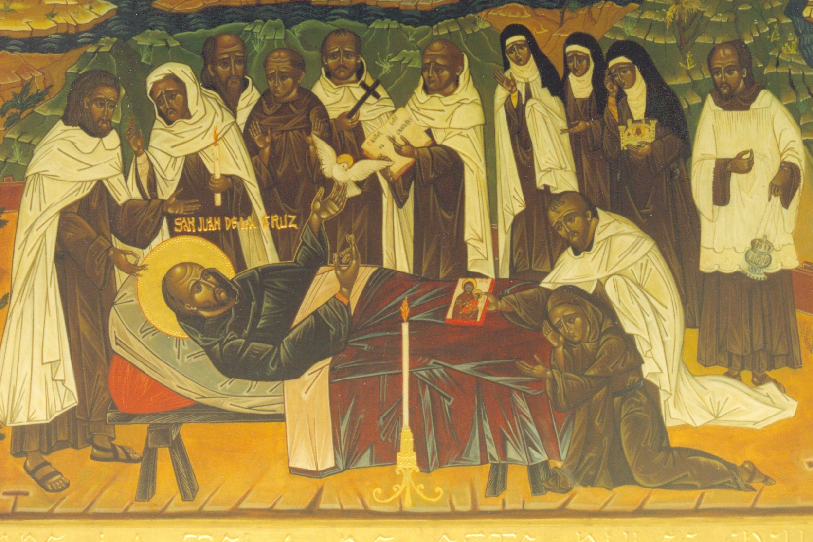 San Juan de la Cruz a halálos ágyán