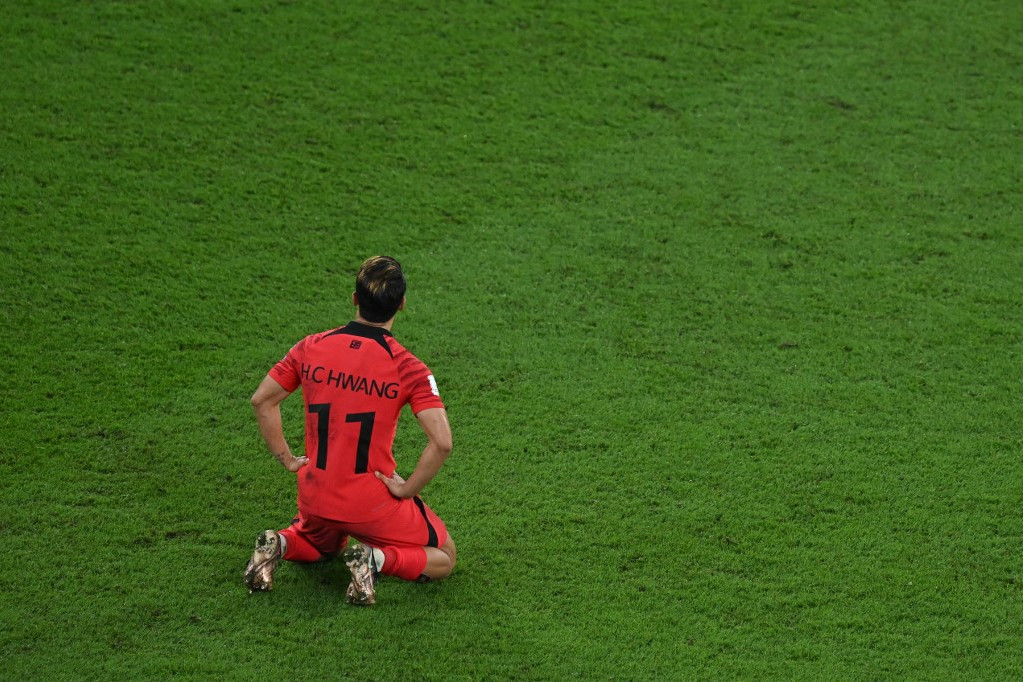 A brazilok ellen 4-1-re elveszített mérkőzés lefújása után Hvang Hi