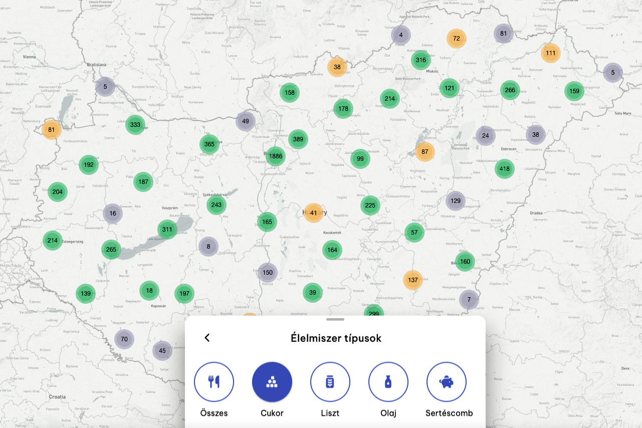 A holvehetek.hu térképe megmutatja, hogy hol vehetünk ársapkával ellátott élelmiszereket és üzemanyagot