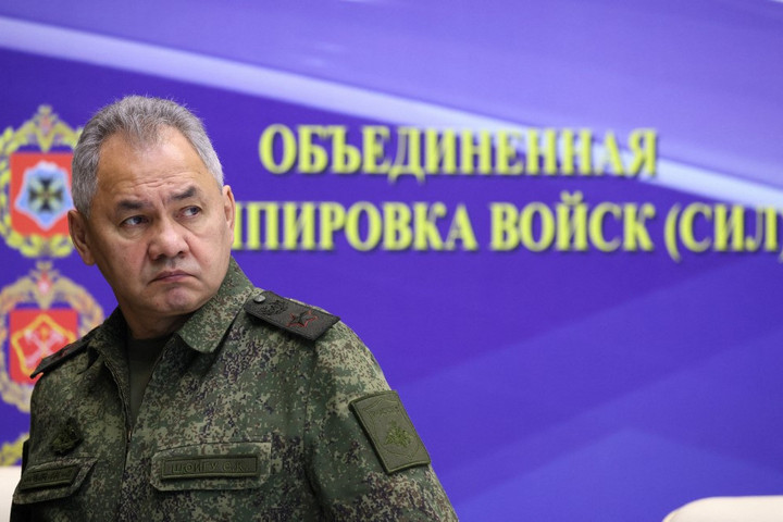 Fotó: AFP/Sputnik/Gavriil Grigorov Csapatszemlét tartott Szergej Sojgu