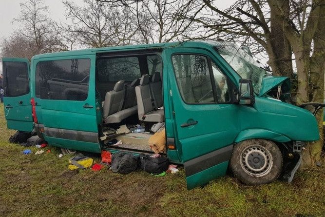 Fotó: Police.hu Fának ütközött a 18 éves embercsempész