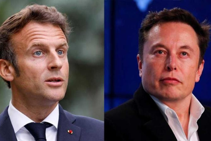 A francia elnök Elon Muskkal tárgyalt a Twitterről