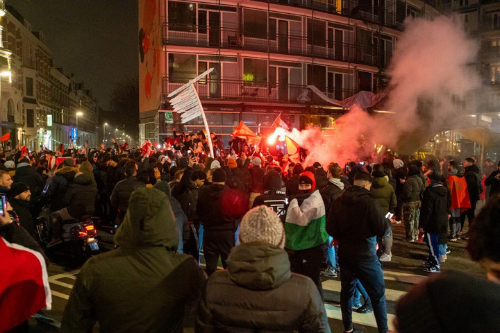 Fotó: AFP/Marco Hoope A holland nagyvárosokban nem vetítik ki a marokkóiak meccsét