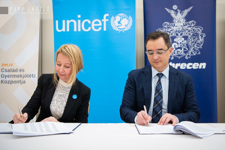 UNICEF-támogatás Debrecennek