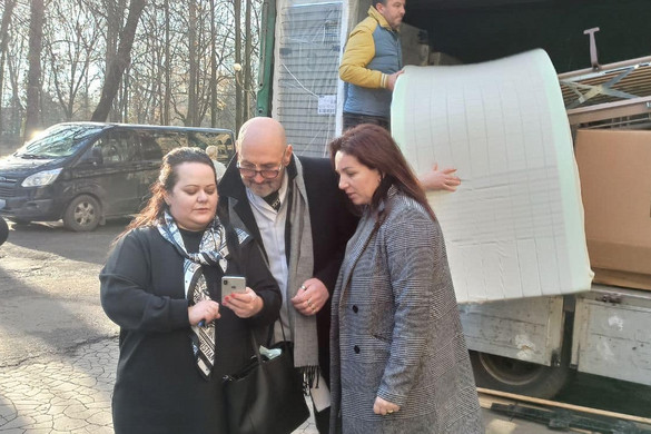 Adomány a beregszászi kórháznak
