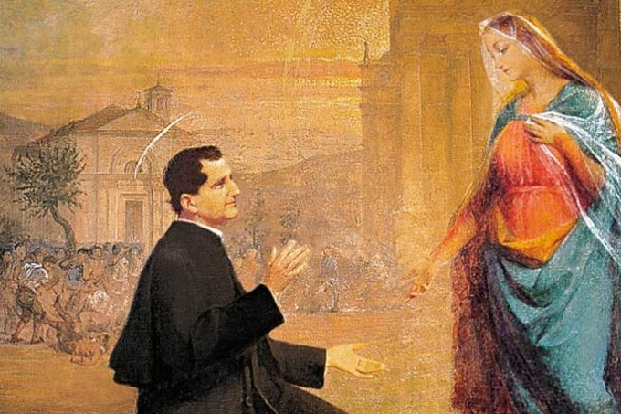 Fotó: salesianum.hu Don Bosco meghívásának látomása
