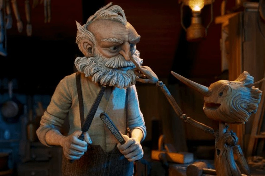 Egy kocka Guillermo del Toro új Pinokkió-filmjéból