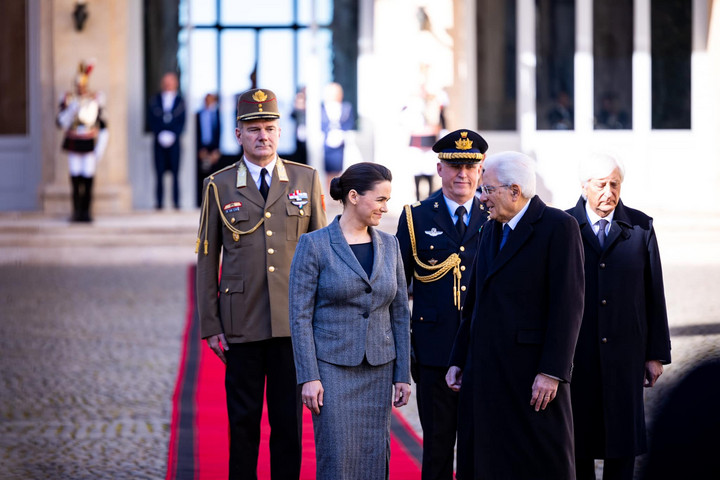 Novák Katalin Sergio Mattarella olasz elnökkel folytatott megbeszélést