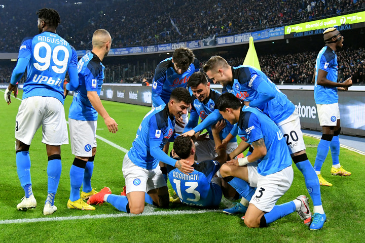 Fotó: ALBERTO PIZZOLI / AFP Öt gólt szerzett a Napoli a Juventus ellen