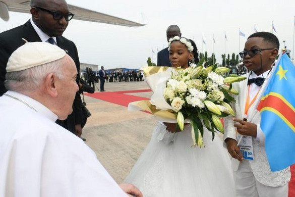 Ferenc pápa megkezdte tavalyról az idei évre halasztott látogatását a Kongói DK-ban