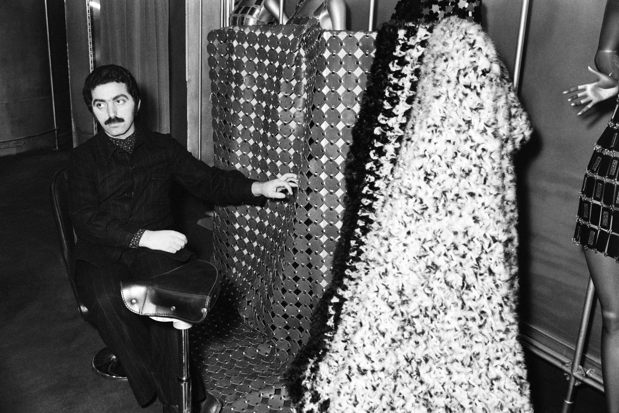 Fotó: AFP Paco Rabanne és alkotásai 1969. február 28-án