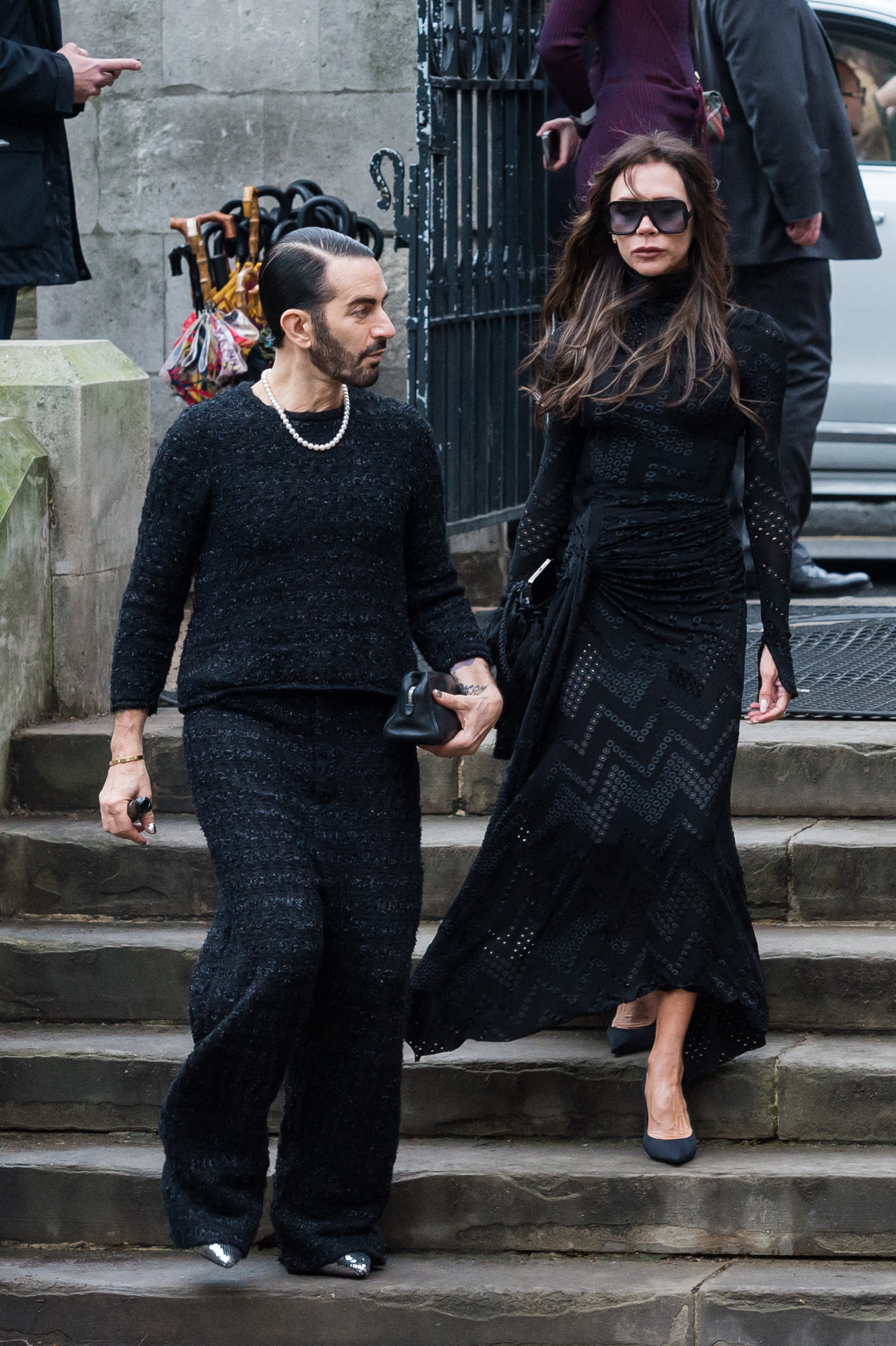 Marc Jacobs divattervező és Victoria Beckham divattervező