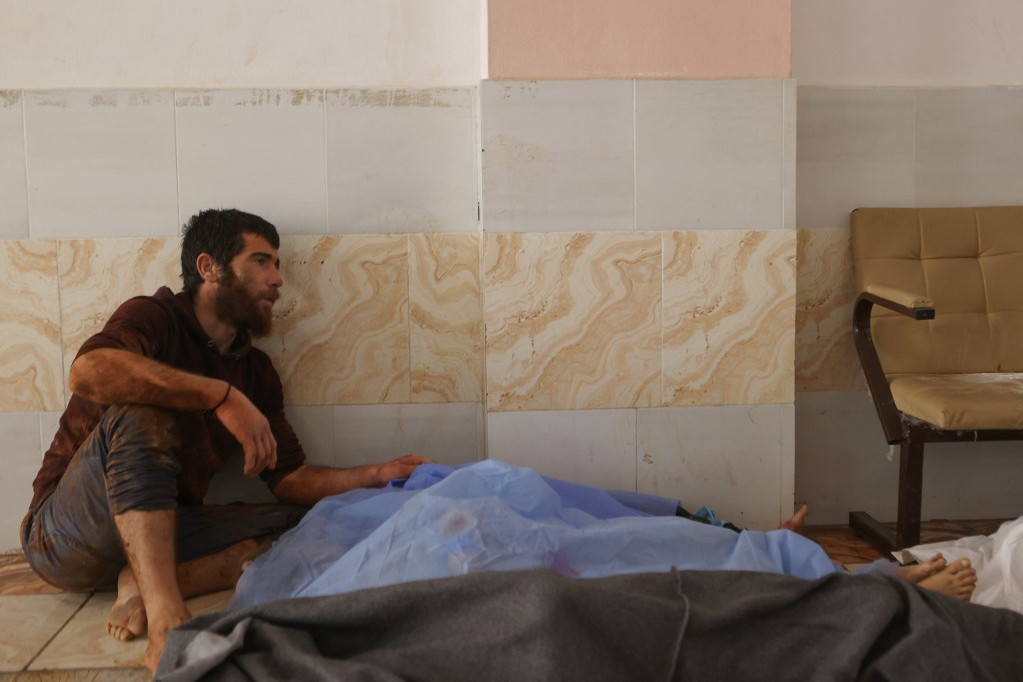 Fotó: AFP/Aaref Watad Atareb város kórházában
