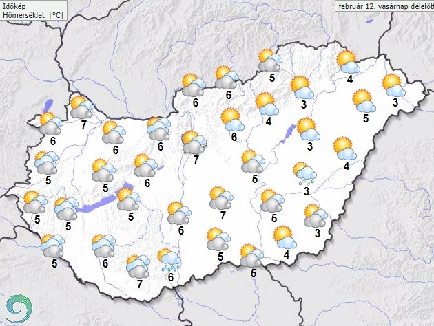 Fotó: Met.hu Délelőtti időjárás