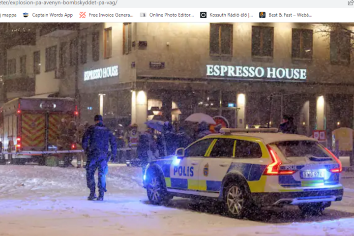 Fotó: https://www.expressen.se/Linus Olsson Kézigránátos merénylet történt Göteborgban
