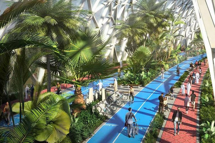 Fotó: URB Dubajban 93 kilométeres, fedett, légkondicionált utat építenek gyalogosoknak és bicikliseknek