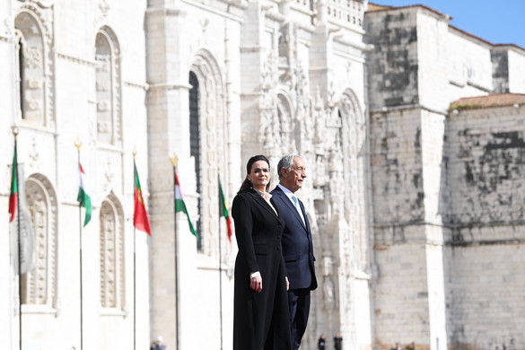 Novák Katalin a portugál elnökkel együtt ítélte el a putyini agressziót