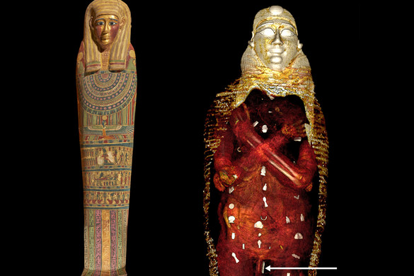 A CT-vizsgálat 49 amulettet tár fel az ókori egyiptomi múmiában