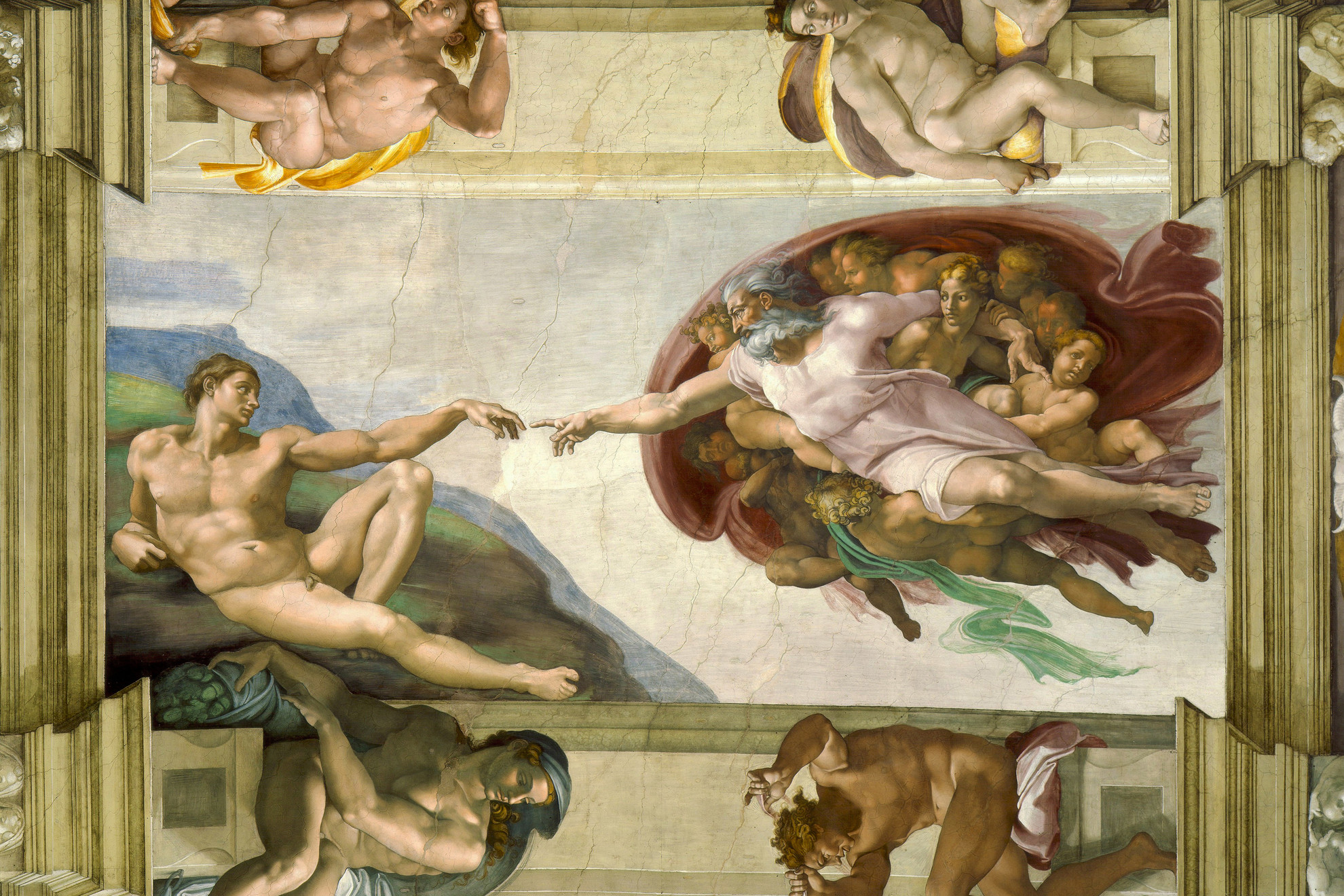 Fotó: Wikipédia Michelangelo Buonarroti: Ádám teremtése