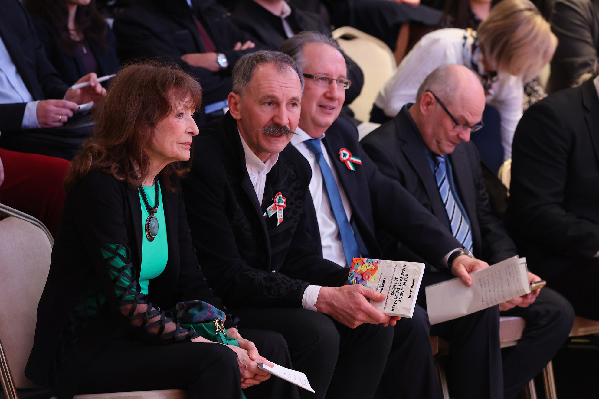 Fotó: MH/Purger Tamás Kondor Katalin a díjátadásra várva.