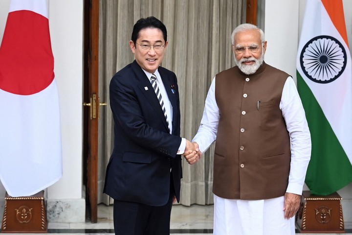 Fotó: AFP/Money Sharma Megállapodott a japán és az indiai kormányfő