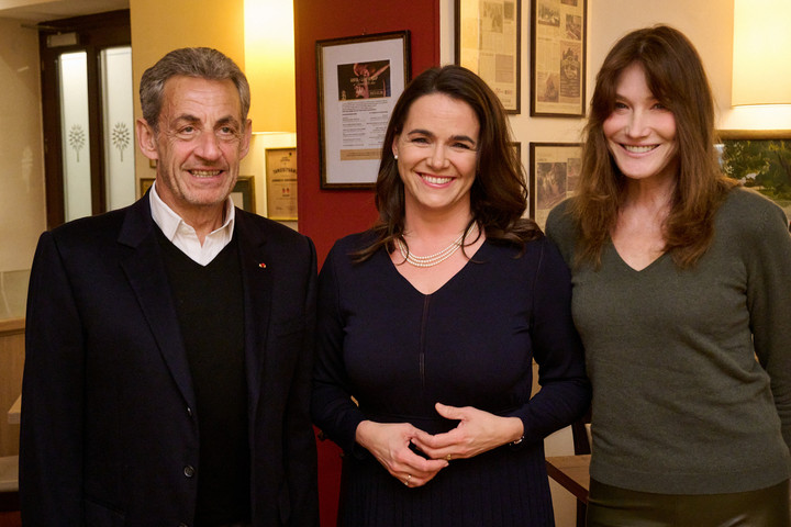 Fotó: Facebook/Novák Katalin Nicolas Sarkozy meglátogatta Novák Katalint