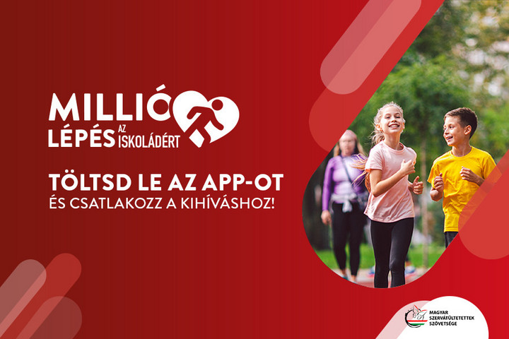 Rekordokat dönt a Millió lépés az iskoládért program applikációja
