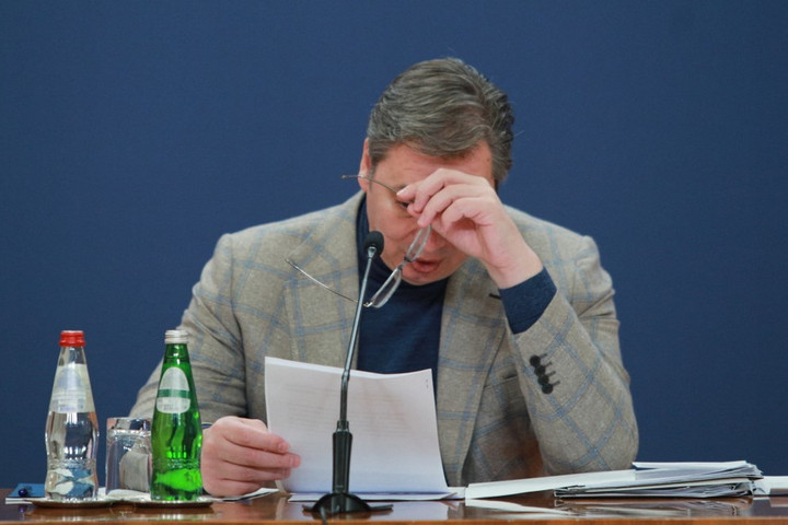 Fotó: Anadolu Agency via AFP/Anadolu Agency/Milos Miskov. Vučić a Putyin elleni elfogatóparancsról: Kivel fogtok így tárgyalni?
