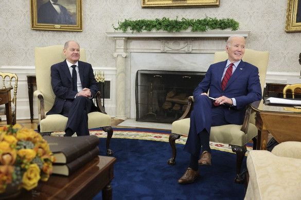 Az amerikai elnök a német kancellárral tárgyalt a Fehér Házban