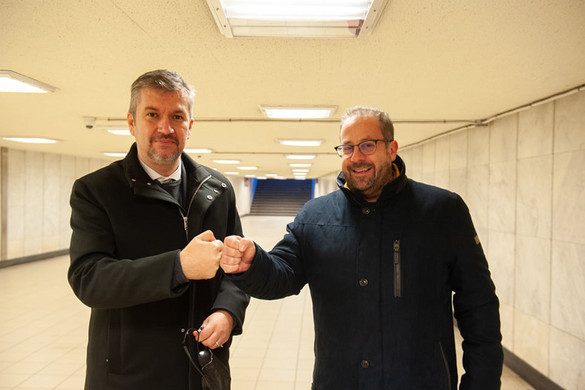 Hadházy Ákos és Vajda Zoltán, akik nem a helyi közösséget képviselik