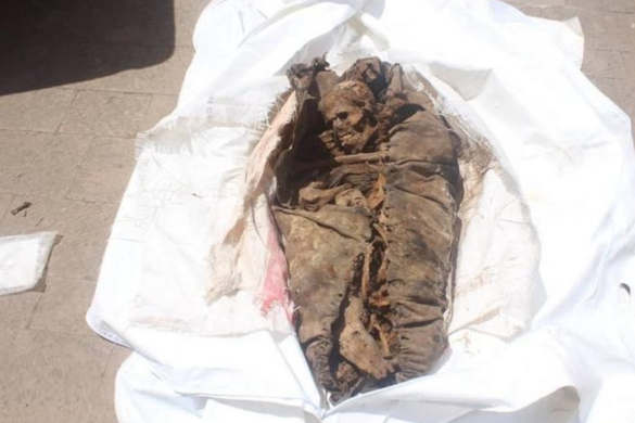 Kétezeréves múmiát találtak egy szeméttelepen