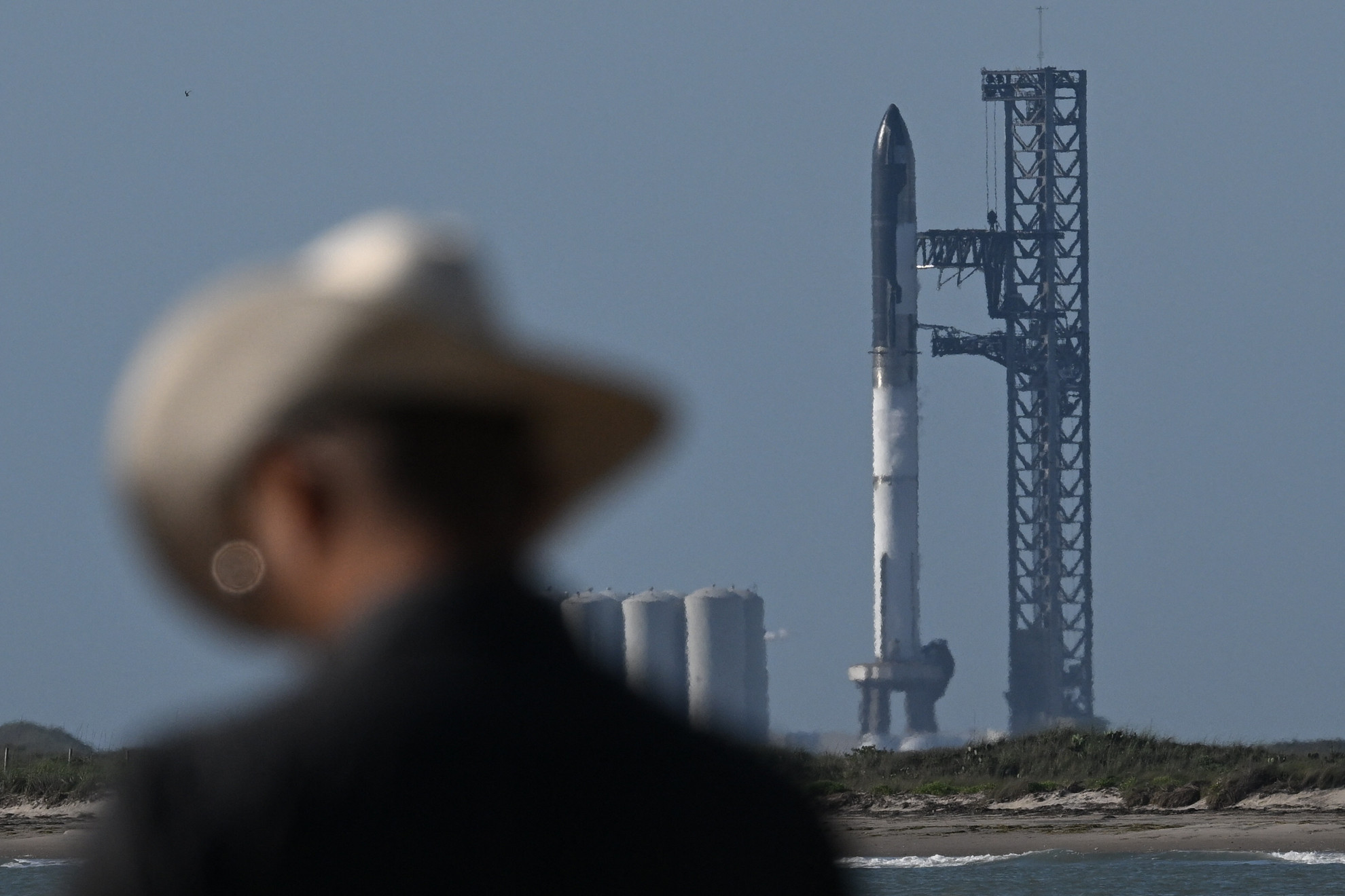 SpaceX Starship fellövésére várva