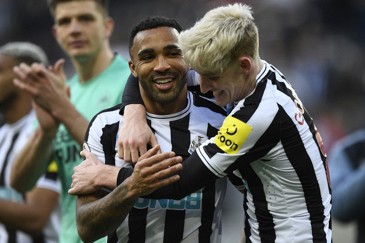 Fotó: AFP/Oli Scarff A Newcastle legyőzte és megelőzte a Manchester Unitedot