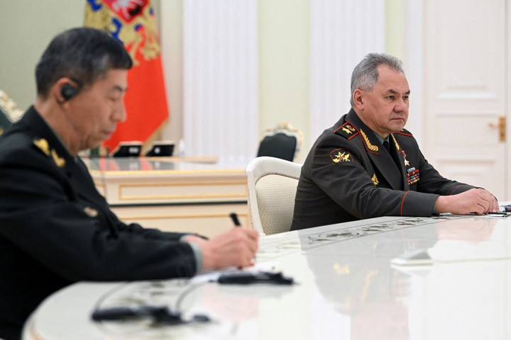 Fotó: PAVEL BEDNYAKOV / SPUTNIK / AFP Új szintre lépett Peking és Moszkva katonai együttműködése
