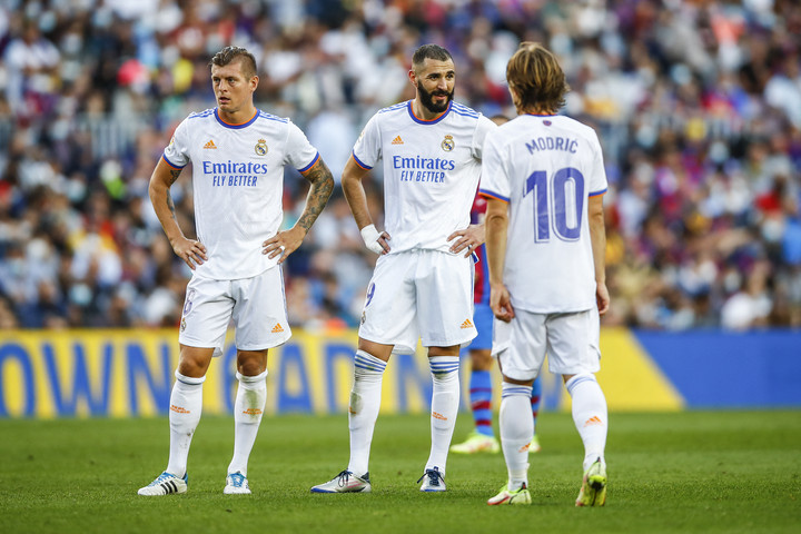 Fotó: AFP/Xavier Borilla Maradhat Karim Benzema, Luka Modric és Toni Kroos is a Real Madridban