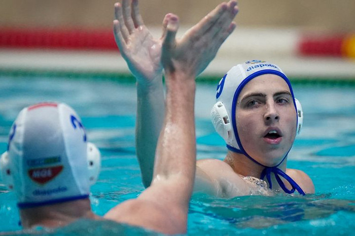 Fotó: Fotó: OSC Waterpolo Büszke lenne fiára Benedek Tibor, Mór megszerezte első gólját