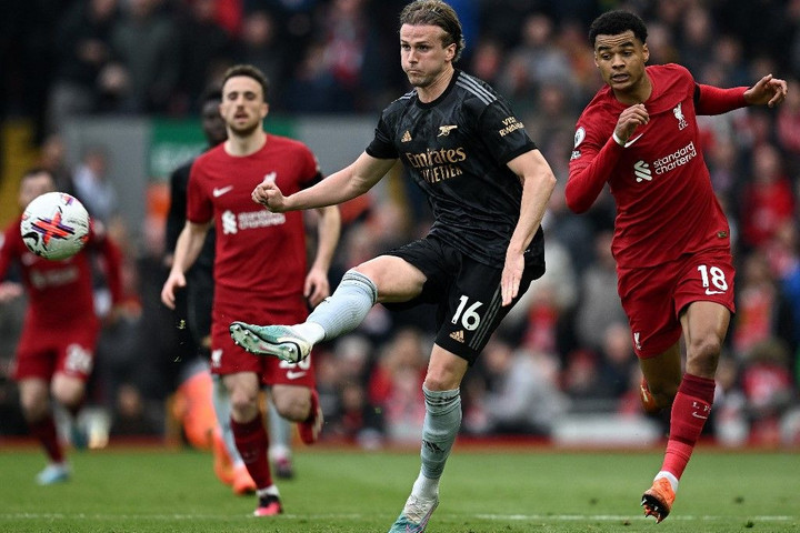 Fotó: AFP/Paul Ellis Két pontot Liverpoolban hagyott az Arsenal
